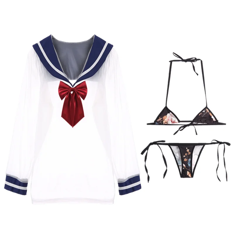 Соблазнительное женское милое морячное платье соблазнительная школьная форма