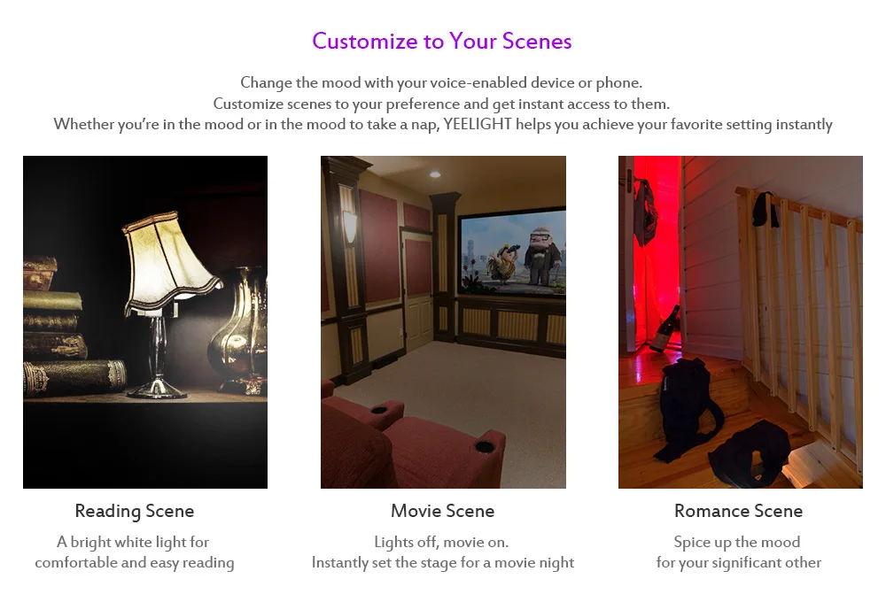 Yeelight Smart Светодиодный лампы мощностью 10 Вт RGB E27 Беспроводное управление WiFi смарт-лампа работа с Mi Home приложение
