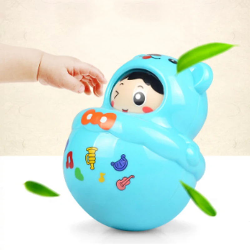 

Baby Rattle Educational Musical Tumbler Baby Toy Cute Cartoon Character Plastic Puzzle Children's Toys Christmas Gifts