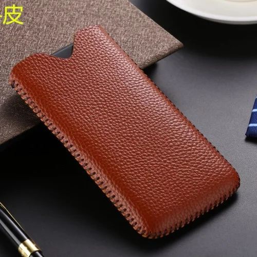 6 цветов Натуральная кожа Pull Sleeve Чехол для телефона для iPhone X XR XS MAX Натуральная воловья коровья кожа кошелек сумка для iPhone X - Цвет: 6