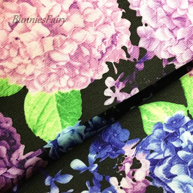 Винтажная Элегантная Дамская Гортензия в стиле ретро с цветочным принтом |