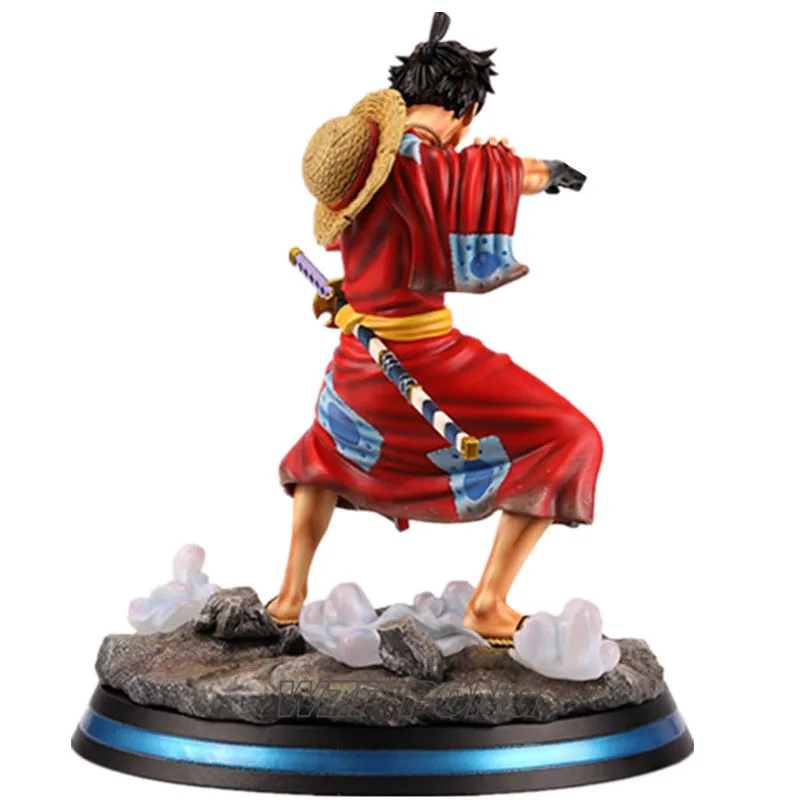 Новинка 2019 цельная фигурка обезьяны д Луффи кимоно форма сражения статуя из