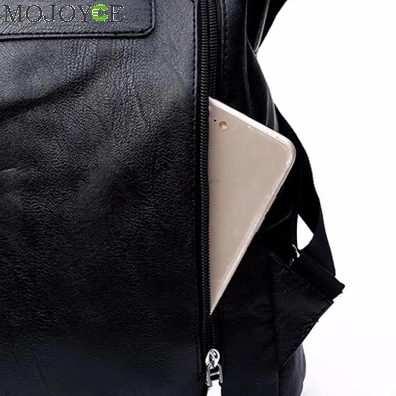 Простой кожаный рюкзак mochila, женский рюкзак на молнии, рюкзак, Студенческая сумка, женские большие повседневные дорожные сумки, mochila feminina sac