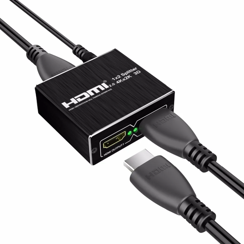 2020 новый 4K 60 Гц HDMI сплиттер 2 0 1x2 Поддержка HDCP 1 4 UHD усилитель для PS4 проектор|Кабели