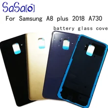 10 шт./лот для Samsung Galaxy A8 + plus A730 A730FD задняя крышка из стекла дверь