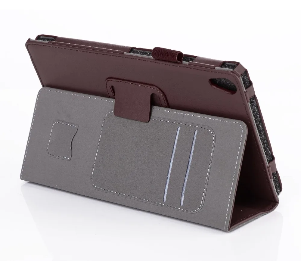 Магнитный чехол-книжка из воловьей кожи с подставкой чехол ремешком для карт Lenovo