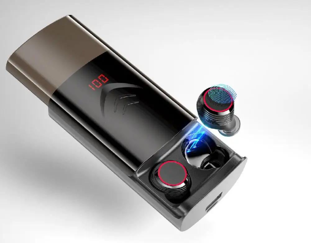 Yiwa T9 TWS Беспроводные Bluetooth 5 0 наушники стерео HIFI с зарядным чехлом 6000 мАч|Наушники