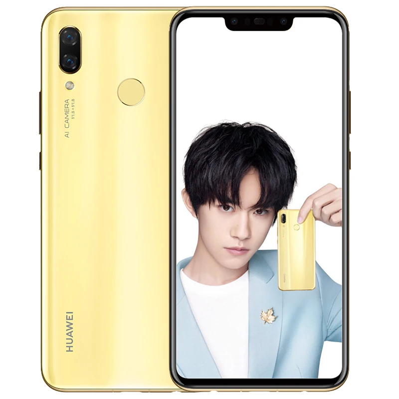 Huawe nova 3 6 дюйма 4 камеры мобильного телефона Кирин 970 Восьмиядерный лица ID Android 8 1