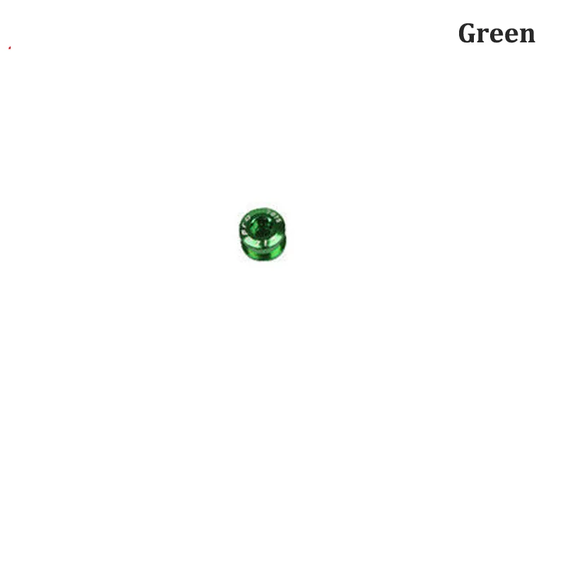 1PCS-Green Litepro, 5 шт., болты для одной цепи, MTB, для шоссейного велосипеда, винт для бензопилы, AL7075, алюминиевый сплав, кольцо цепи велосипеда, черный, красный, шатун - Цвет: 1PCS-Green