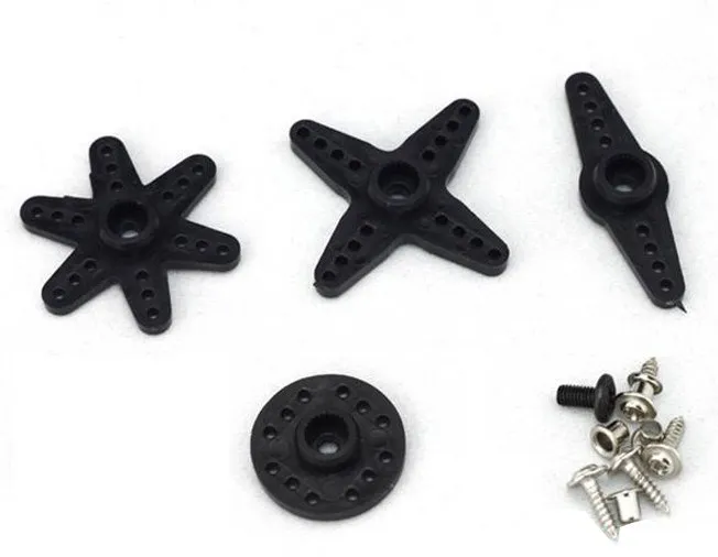 50 шт Черный цвет пластиковые аксессуары для серводвигателя рычаг башни MG946R MG996R