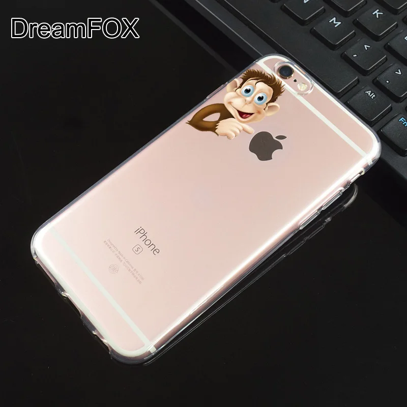 M205 милый мягкий силиконовый чехол из ТПУ с обезьянкой для Apple iPhone 11 Pro X XR XS Max 8 7 6 6S