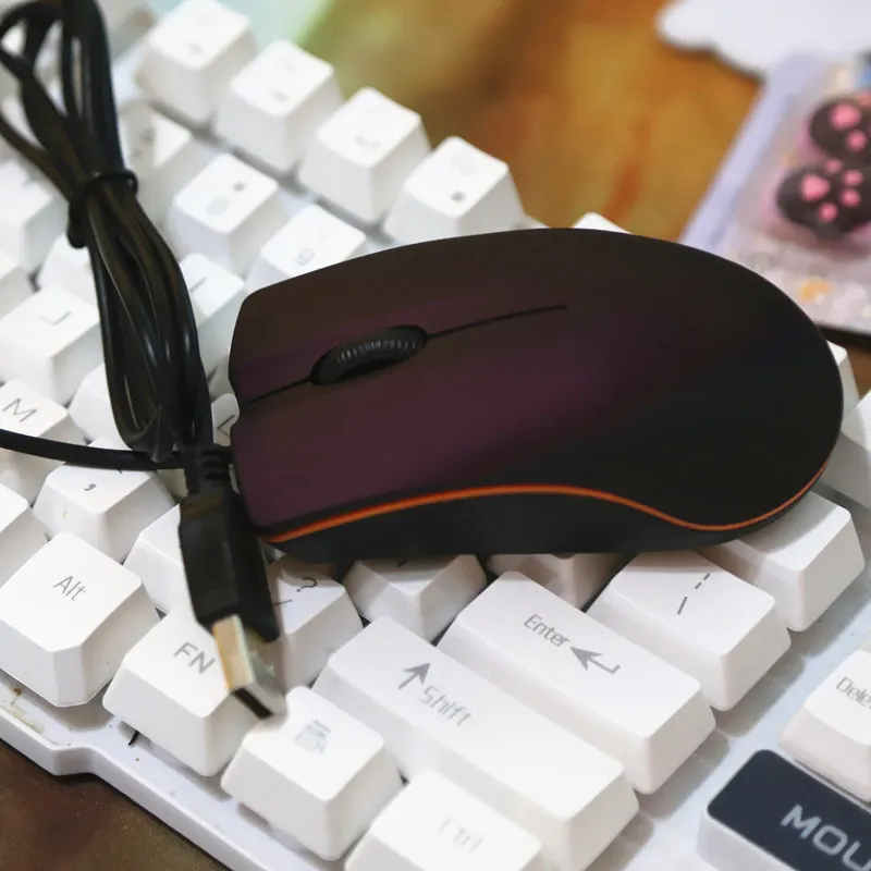 FFFAS Mini 1 2 м Проводная Usb портовая офисная маленькая мышь фиолетового цвета