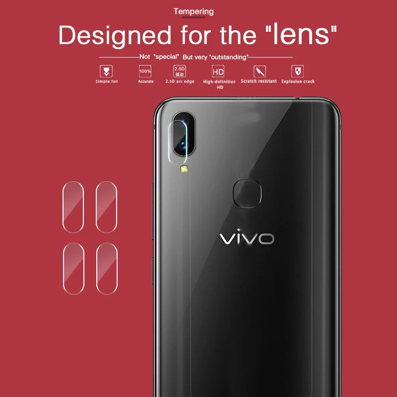 Ультра-тонкая задняя Камера объектив из закаленного Стекло пленка для Vivo X20plus