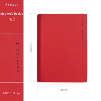 Red Деловая Высококачественная кожаная записная книжка Filofax многоразового использования, записная книжка, модная пуля, журнал Bujo - Цвет: Red