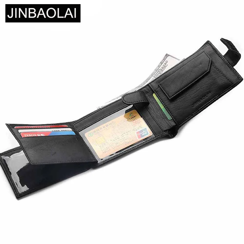 JINBAOLAI мужские кошельки с крокодиловым узором Короткий Мужской кошелек из