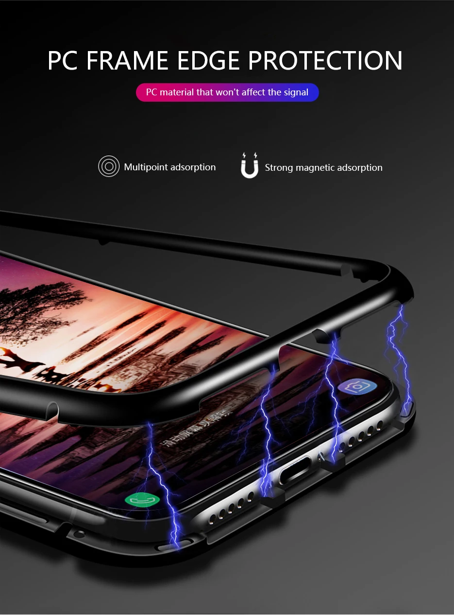 CHYI, хит 360, магнитный адсорбционный чехол для huawei P30 P30pro, закаленное стекло с магнитом, чехол для P30 pro, задняя крышка, бампер