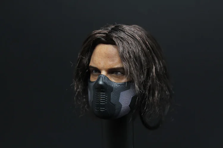 Горячая фигура игрушки 1/6 Зимний Солдат headplay имплантированные волосы версия без