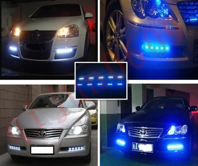 5050 SMT водонепроницаемый авто огни мягкая автомобилей дневного передние фары 5 шт.
