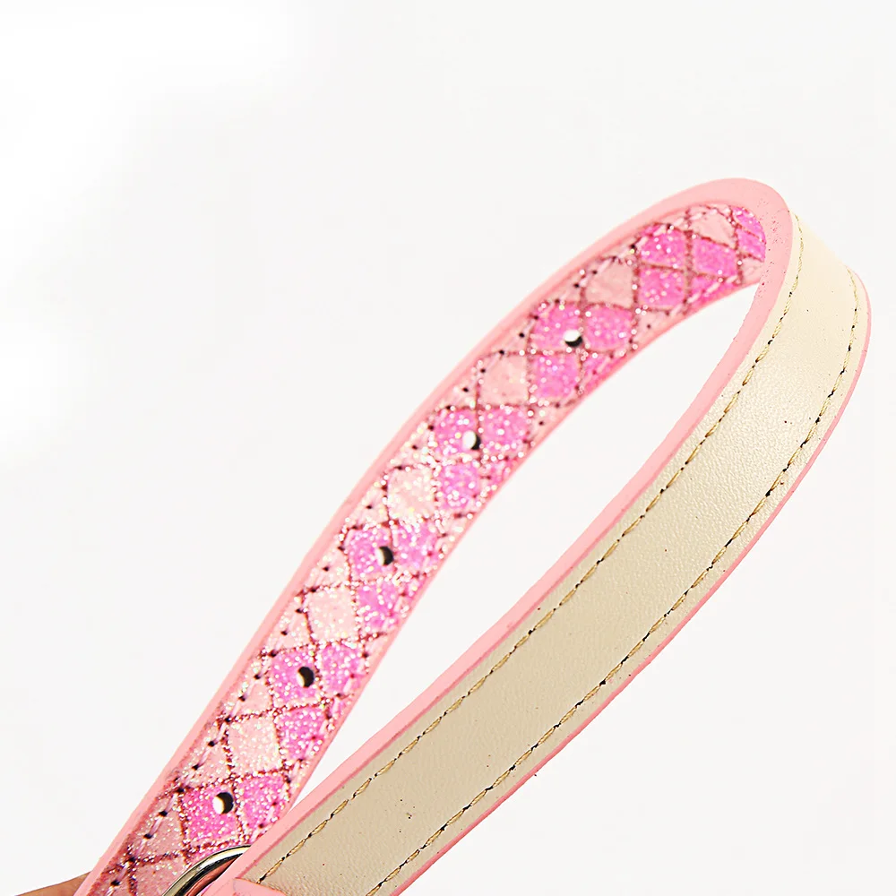 Светящийся кожаный собачий ошейник для маленьких больших домашних животных