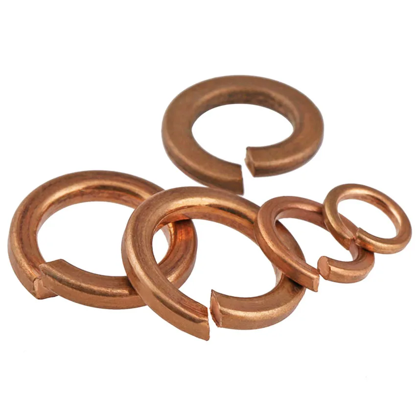 

Bronze Copper Shells Pad Spring Lock Washer Copper Spring Washer GB93 M3 M4 M5 M6 M8 M10 M12