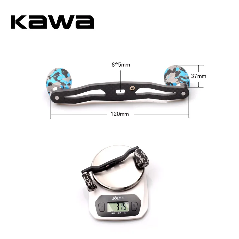 Рыболовная катушка Kawa углеродное волокно с ручкой из ЭВА размер отверстия 8*5 мм