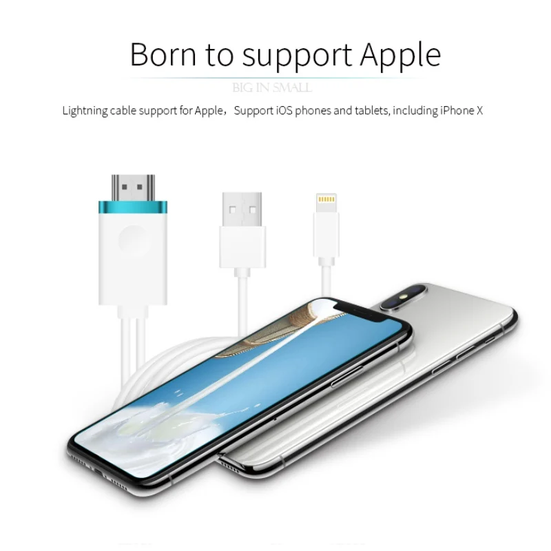 Универсальный цифровой AV кабель с USB на HDMI адаптер для телефона планшета и