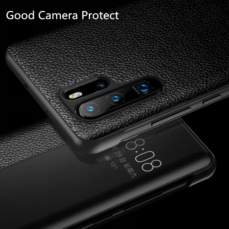 P30 Pro чехол для смартфона из натуральной кожи Huawei P20 откидной Чехол Mate 10 20