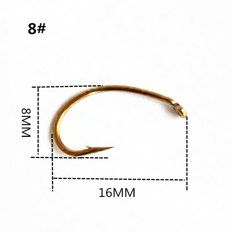 KKWEZVA 24 шт. продвижение витражная бусина голова Nymph Scud Midge мухи для ловли форели