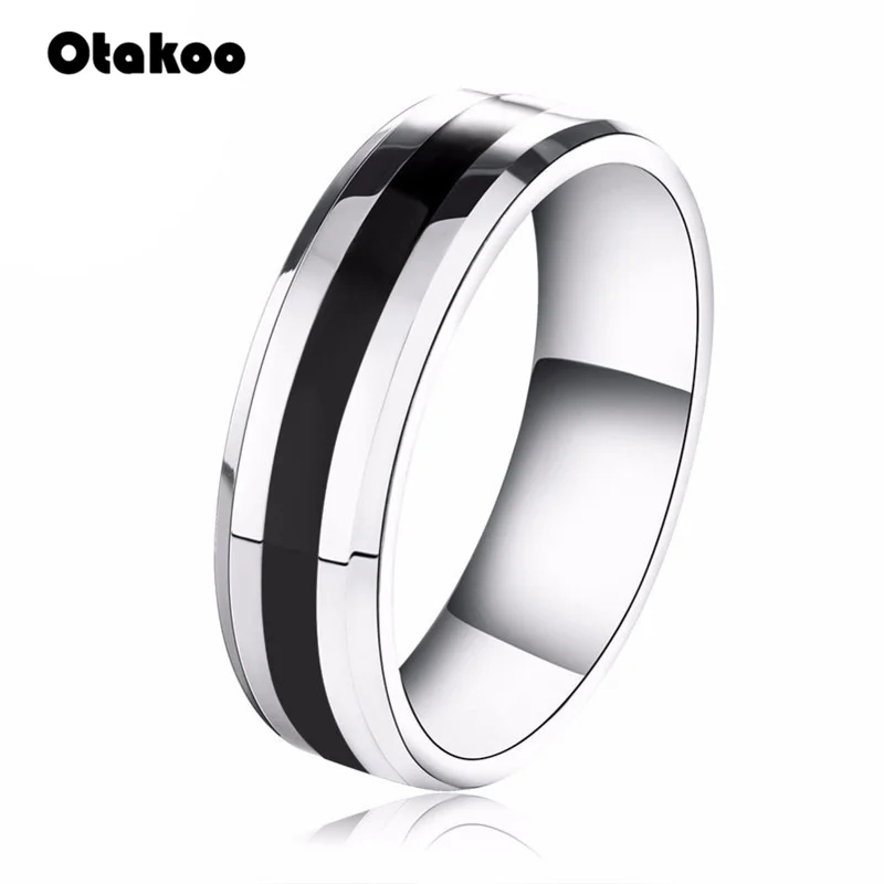Женское винтажное серебряное кольцо Otakoo из нержавеющей стали на палец Эффектное