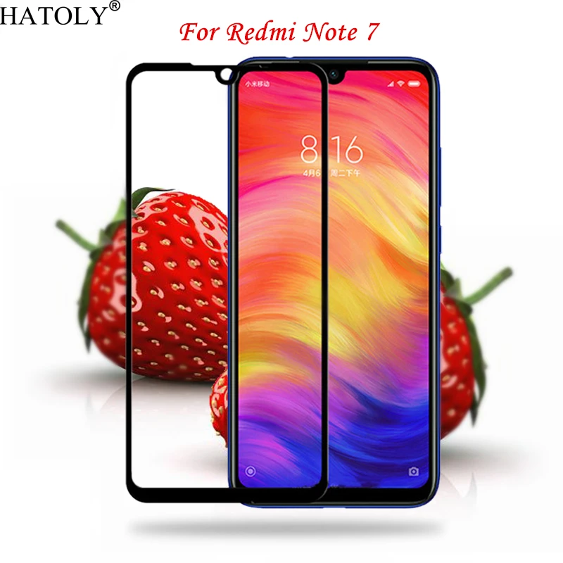 

Full Glue Glass For Xiaomi Redmi Note 7 Tempered Glass For Redmi Note 7 Full Coverage Screen Protector For Xiaomi Redmi Note 7