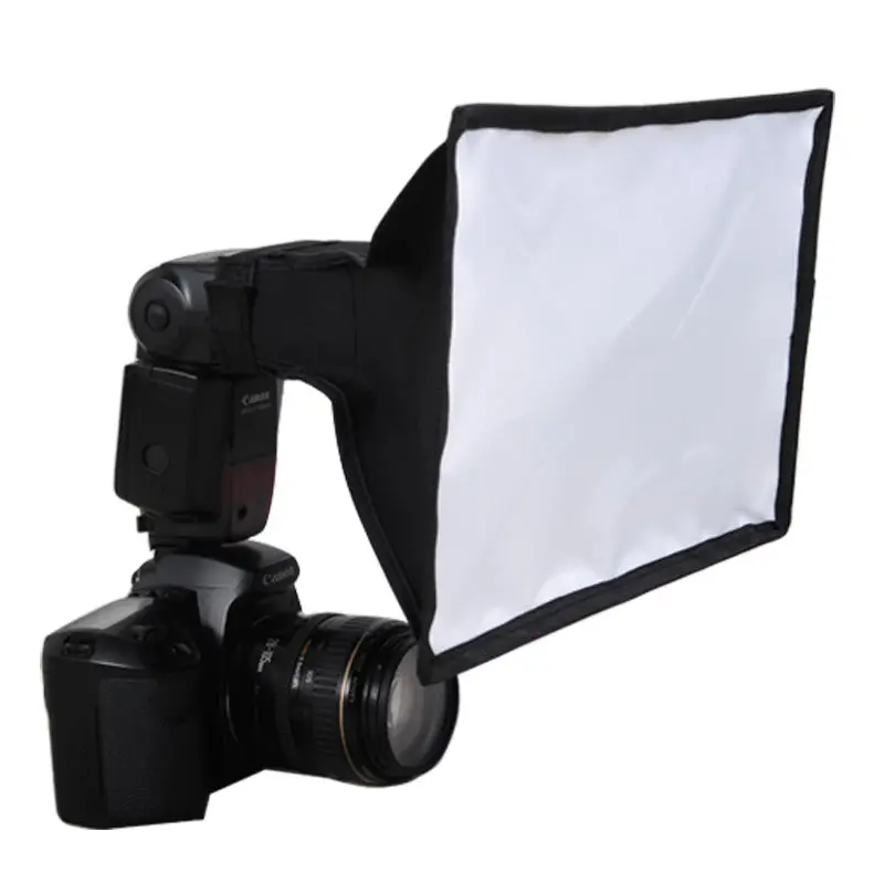 Универсальный квадратный софтбокс для вспышки 30x20см диффузор Canon Nikon Sony Pentax Metz