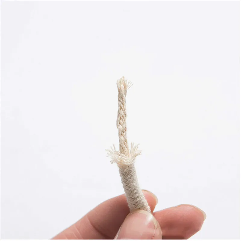 3 х метровая плетеная хлопчатобумажная веревка витая натуральный цвет круглая