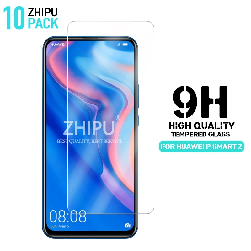 10 шт. закаленное стекло для Huawei P Smart Z защита экрана 2.5D 9H защитная пленка 6 59