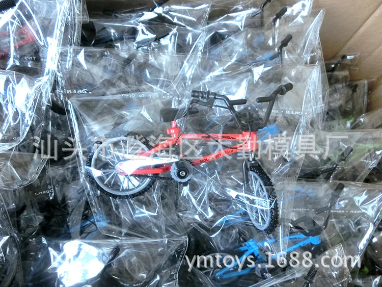 Мини Палец доска игрушечные велосипеды с тормозной трос синий моделирование