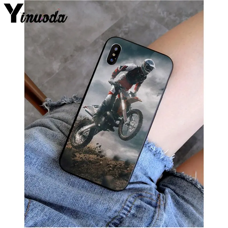Yinuoda мото внедорожный мотоцикл спорт новинка чехол для телефона Fundas чехол для iPhone 8 7 6 6S Plus 5 5S SE XR X XS MAX Coque Shell