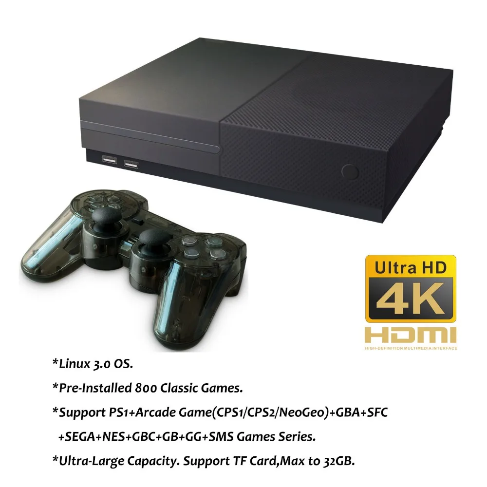 X PRO Ultra HD видео игровая консоль 64 бит AV поддержка 4K HDMI выход Встроенный 800 классический ретро семейный ТВ игровой плеер