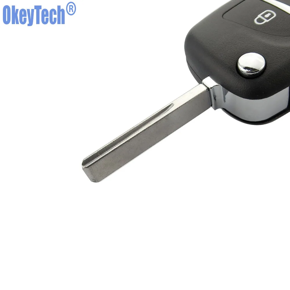 OkeyTech 2 кнопки автомобильный модифицированный дистанционный брелок ID46 чип 433 МГц