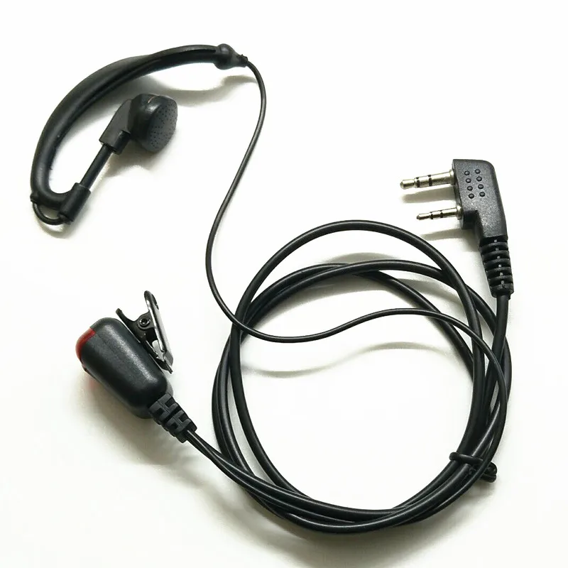 XQF 2 PIN Mic PTT лампа Скрытая Акустическая трубка в уши наушник для Kenwood Baofeng UV-5R радио |
