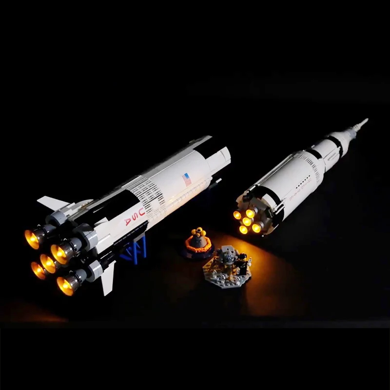 Светодиодный светильник для Lego 21309 креативный Apollo Saturn V Launch строительные блоки