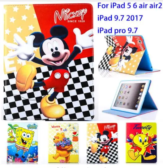 Чехол для планшета Apple ipad 5 6 air air2 9 7 2017 защитный чехол из искусственной кожи с