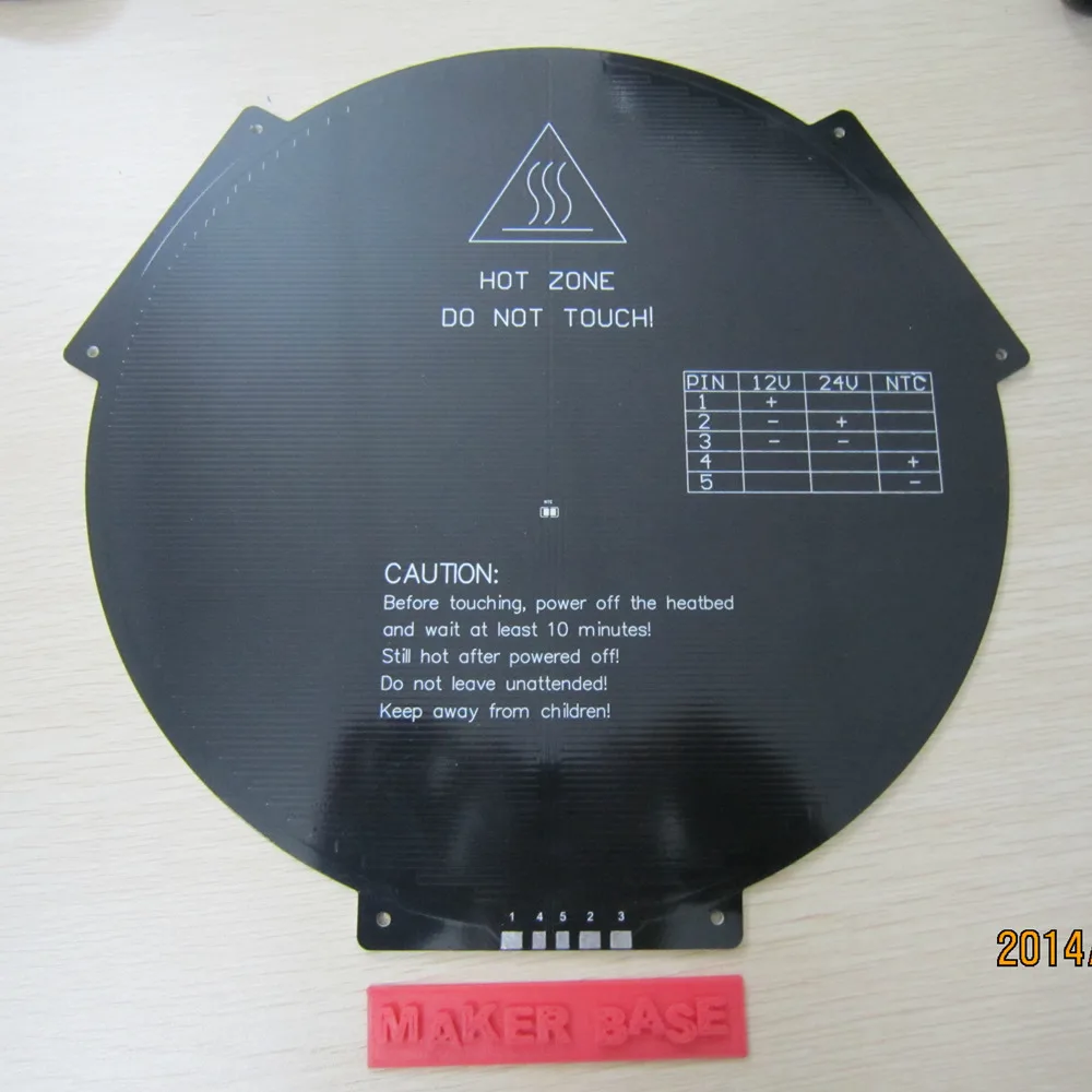 Horizon слон 3D принтер части RepRap Delta росток коссель круглый кровать с подогревом/MK3 3
