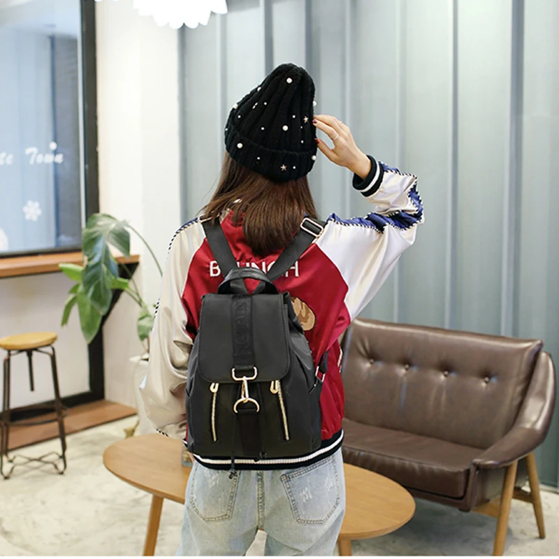 Женский нейлоновый рюкзак 2019 школьная сумка для девочек-подростков повседневные