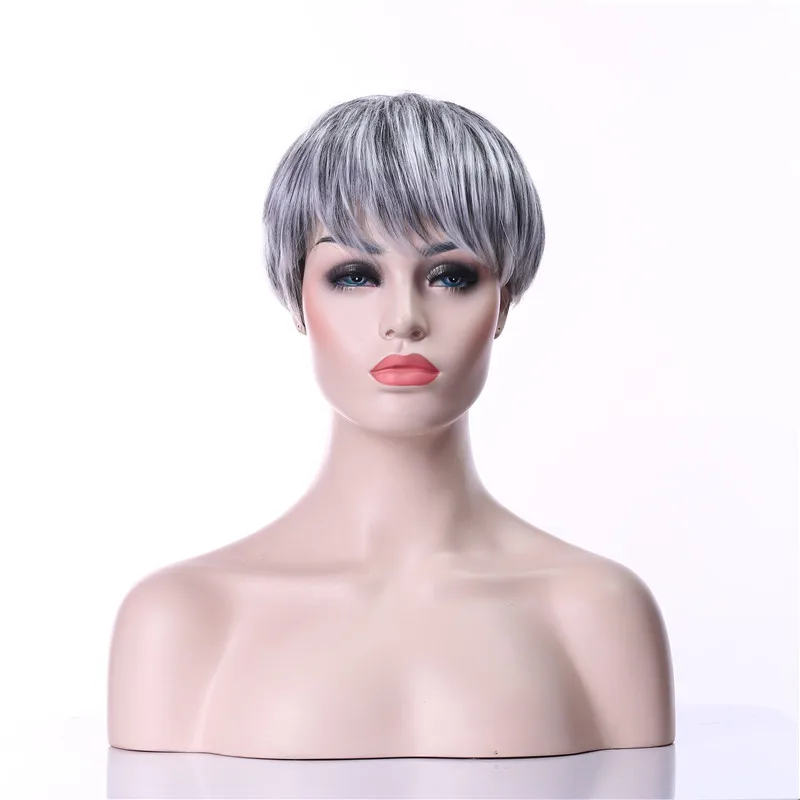 HAIRJOY женский парик из синтетических волос Короткие прямые парики 10 цветов