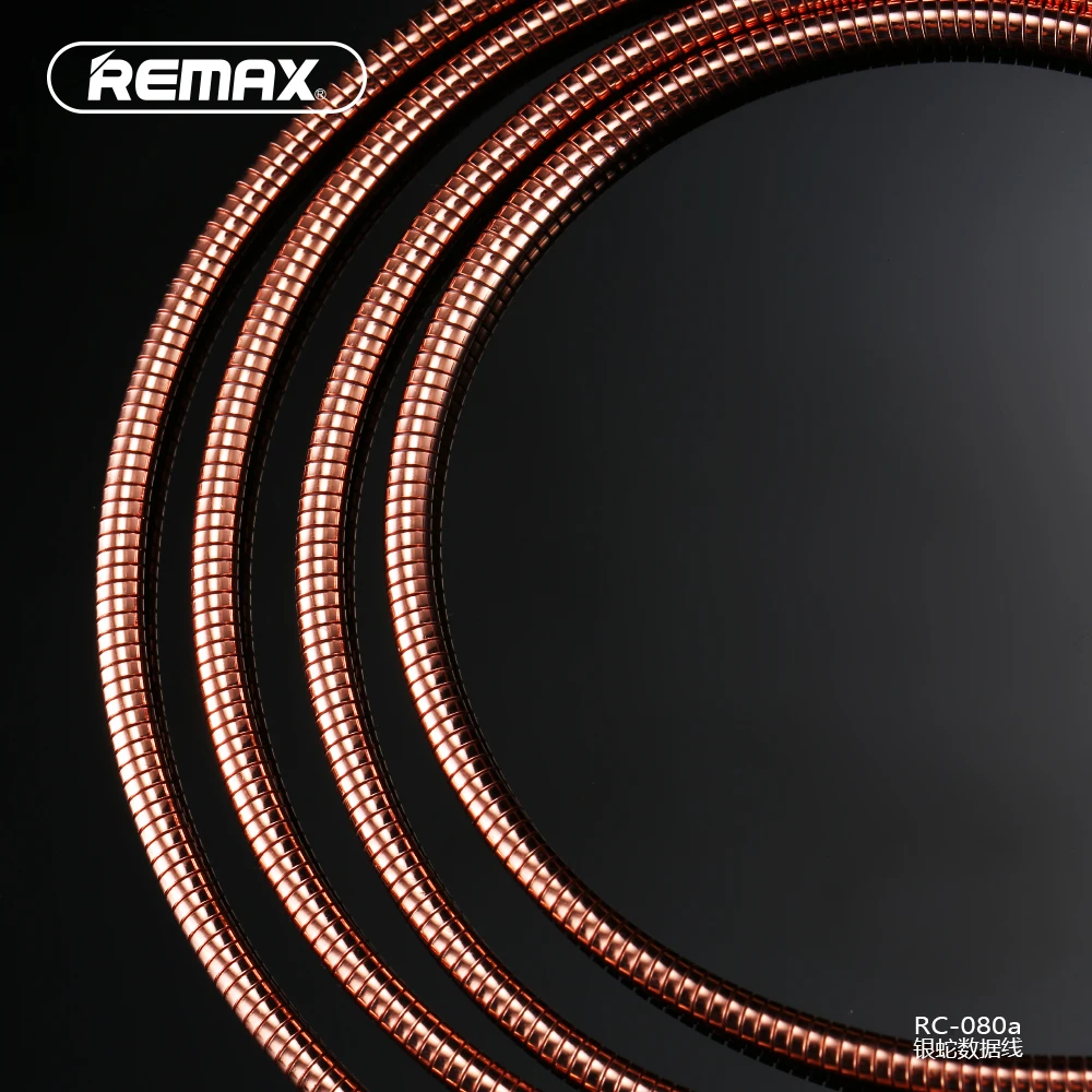 Металлический пружинный кабель REMAX Type C с двумя боковыми usb разъемами для быстрой