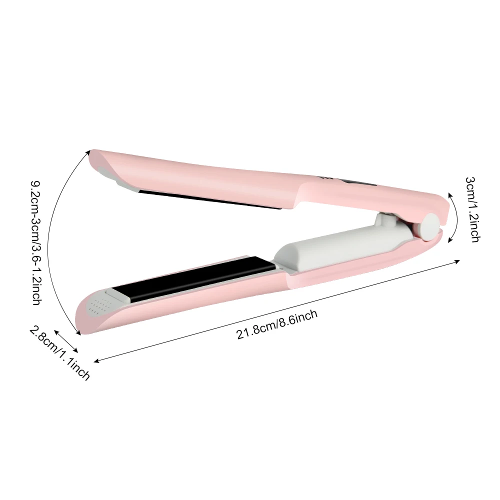 Wireless USB Hair Straighteners Fast Heating Flat Iron Ceramic Curler Curling Irons Charger Straightening | Электроника