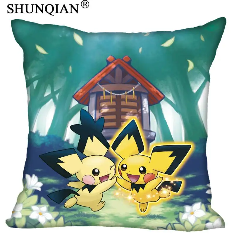 Pillowcase H+ P#454 новая горячая изготовленная на заказ Наволочка pokemon#3 Мягкая 45x45 см(две стороны) Наволочка на молнии SQ01003@ H0454 - Цвет: Pillowcase