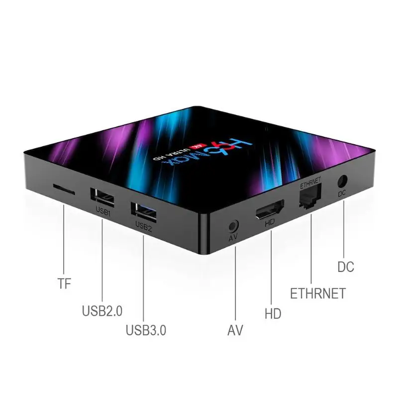 H96 Android ТВ приставка Макс 3318 ТВ приставка 2+ 16G/4+ 32G/4+ 64G Android 9,0 WiFi RK3328 Четырехъядерный 4K ТВ приставка GPU EU/US/UK/AU штекер