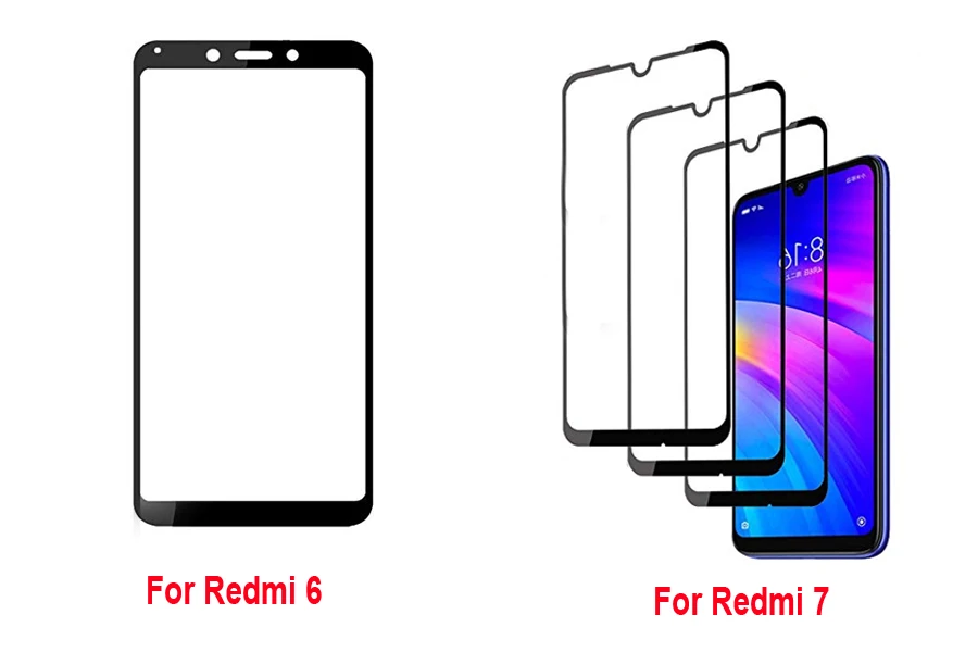 Закаленное стекло для Xiaomi Redmi Note 8 7 6 Pro 8T стекло для Redmi 8A 8 7 7A K20 Pro Защитное стекло для экрана полное покрытие