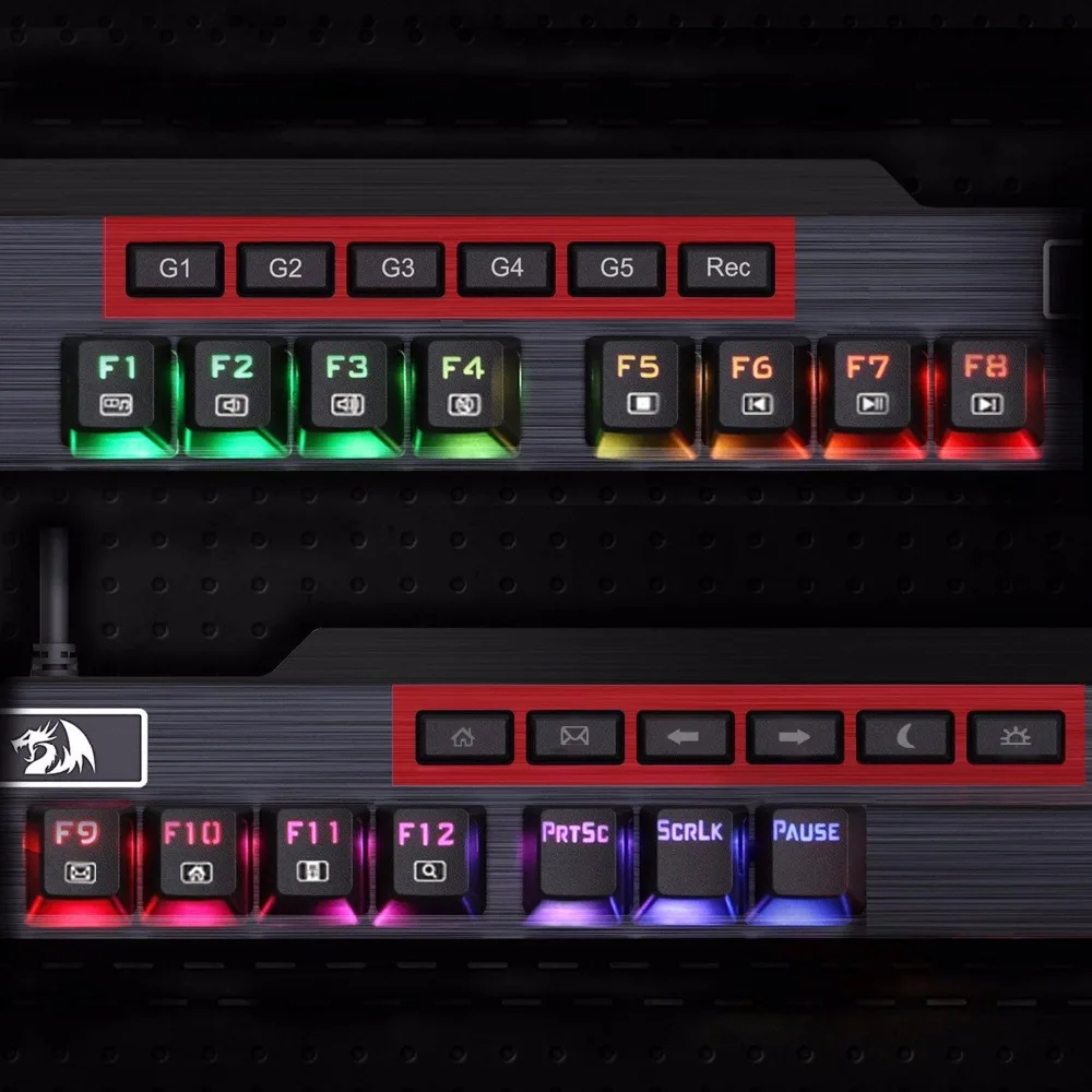 Механическая игровая клавиатура Redragon K555 с RGB подсветкой USB 104|Клавиатуры| |