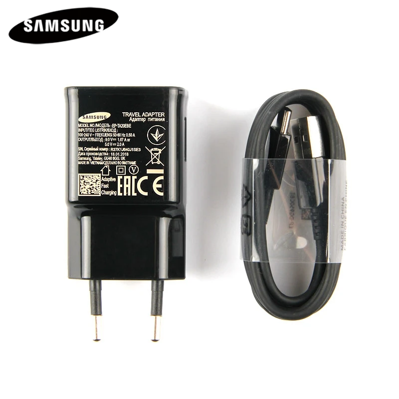 Адаптер быстрой зарядки EP-TA20EBE для samsung Galaxy S8 G9500 NOTE8 Note 9 G9550 C7Pro C9 Pro A8 A7 кабель usb type-C